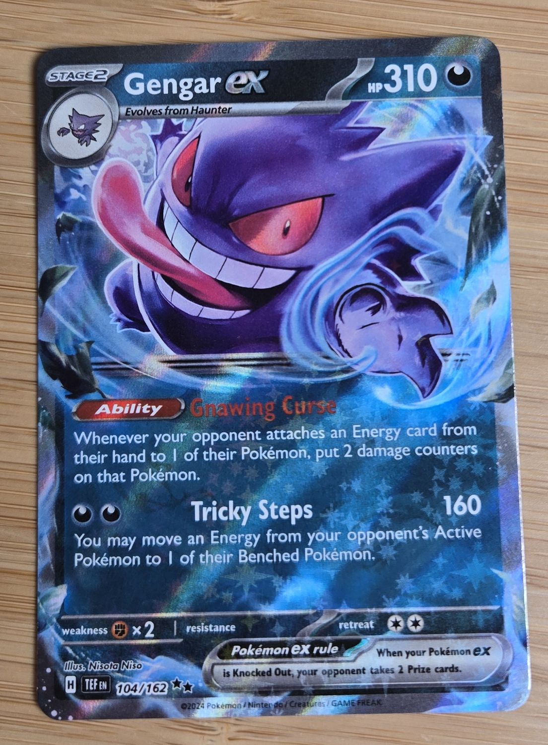 Gengar EX - Temporal Forces - 104/162 - NM