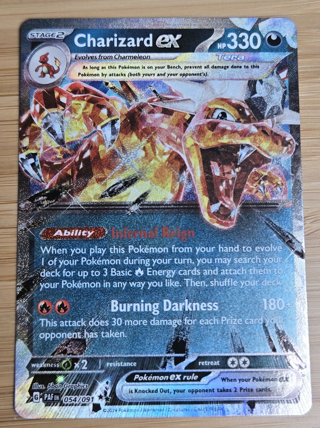 Charizard EX - Paldean Fates - 054/091 - NM