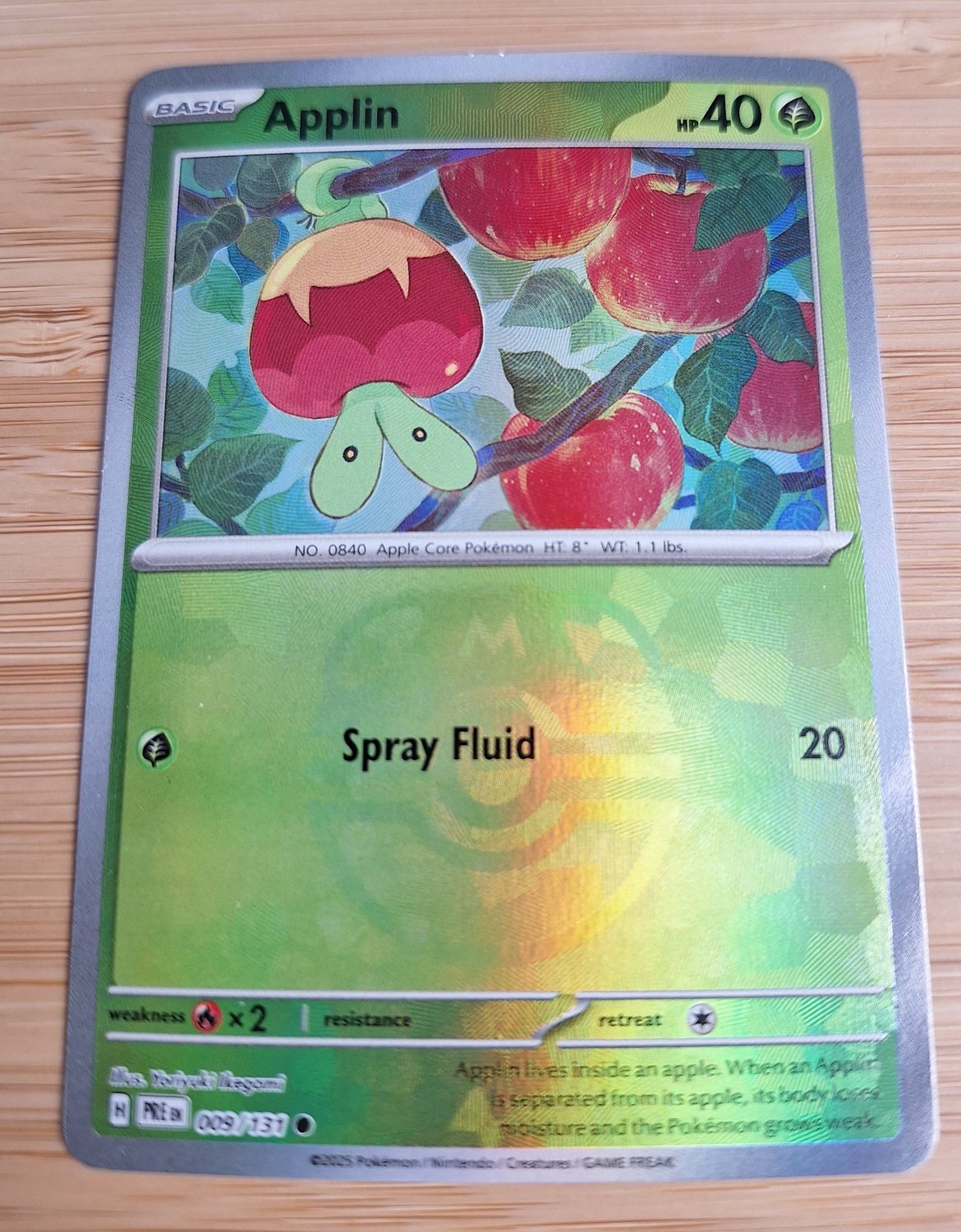 Applin - 009/131 - Prismatic Evolution - NM - (MASTERBALL)