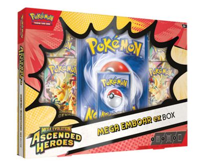 Pokémon - Ascend Heroes - Mega Ex Box - Pré-commande, Model: Mega Emboar Ex