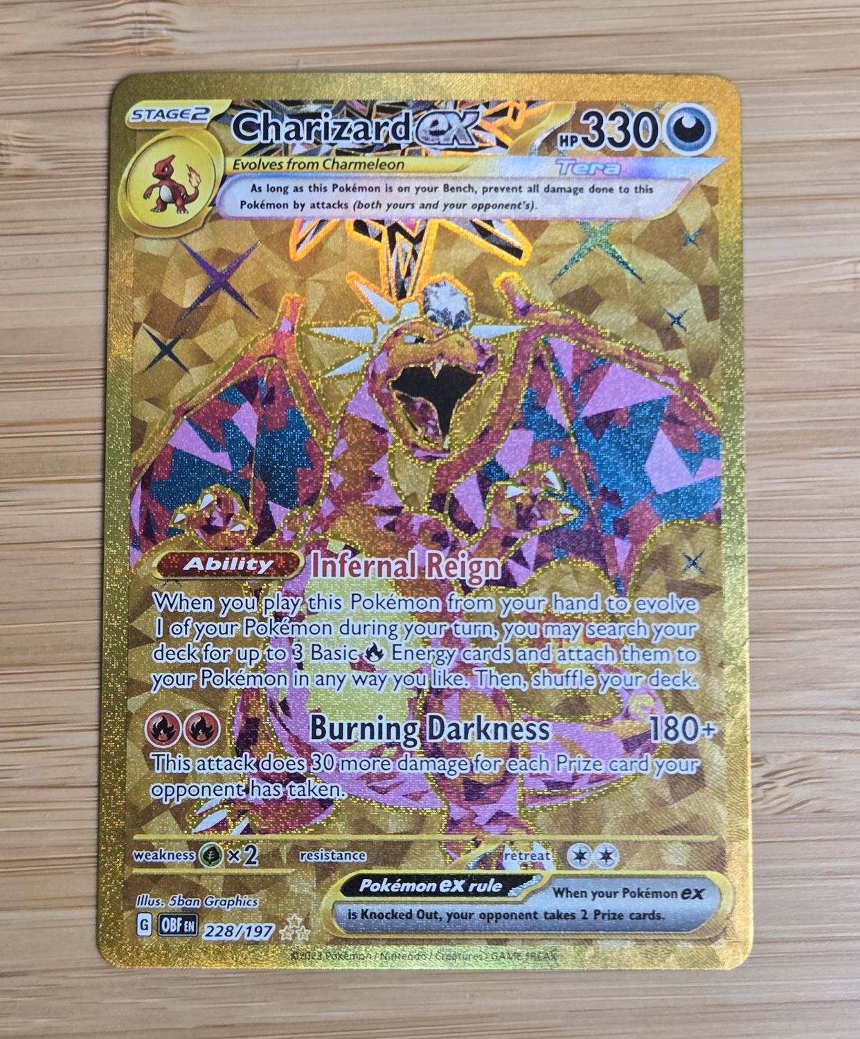 Charizard ex - 228/197 - Obsidian Flames - NM