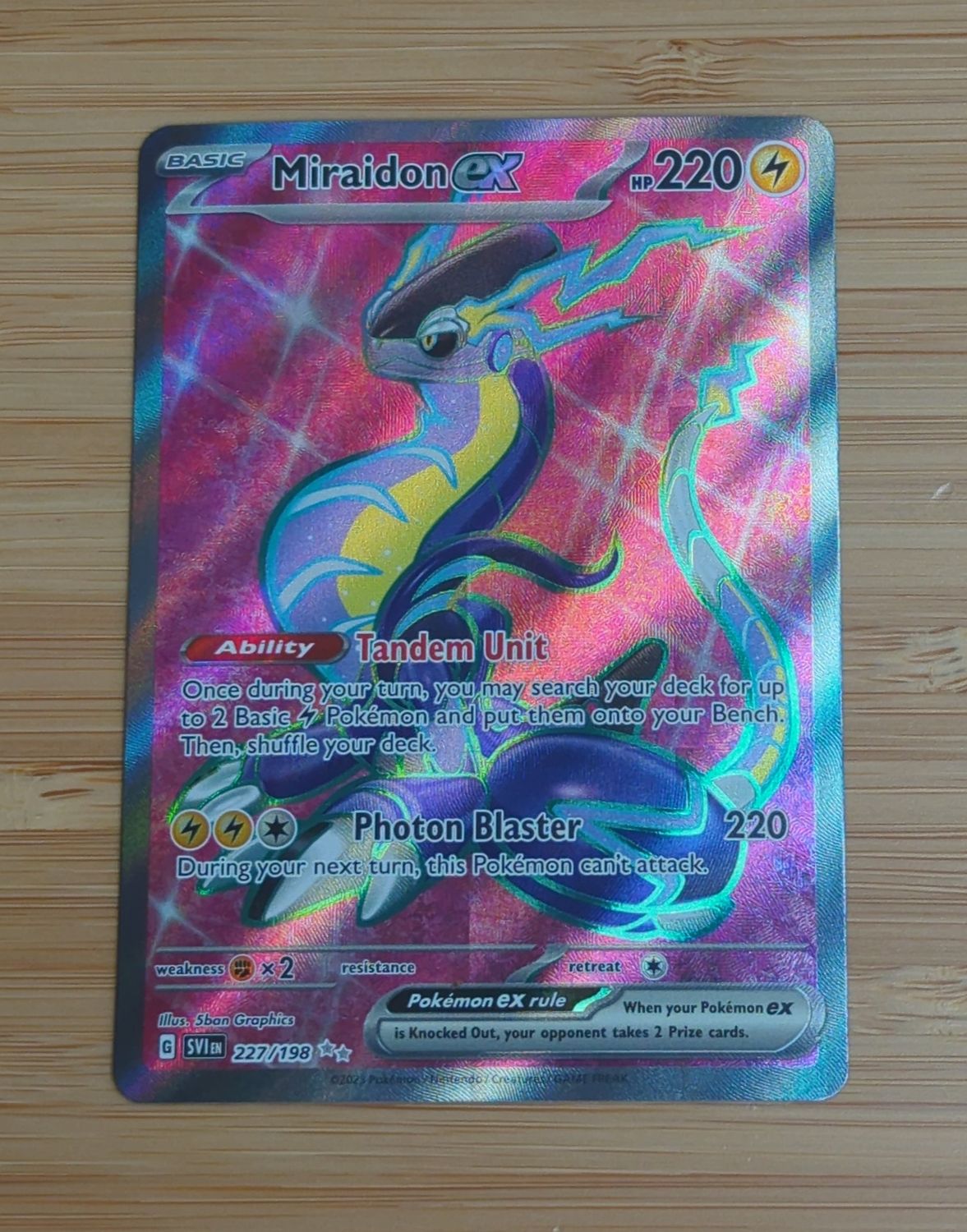 Miraidon ex - 227/198 - Scarlet &amp; Violet - NM