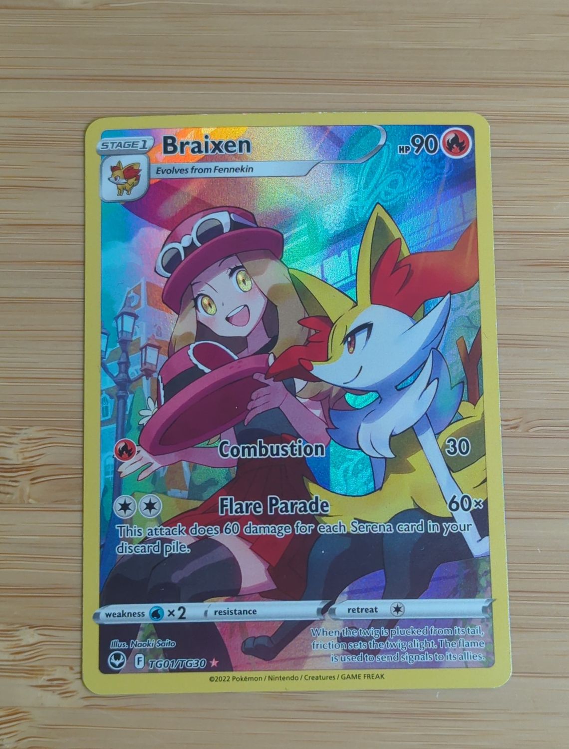 Braixen - TG01/TG30 - Silver Tempest - NM