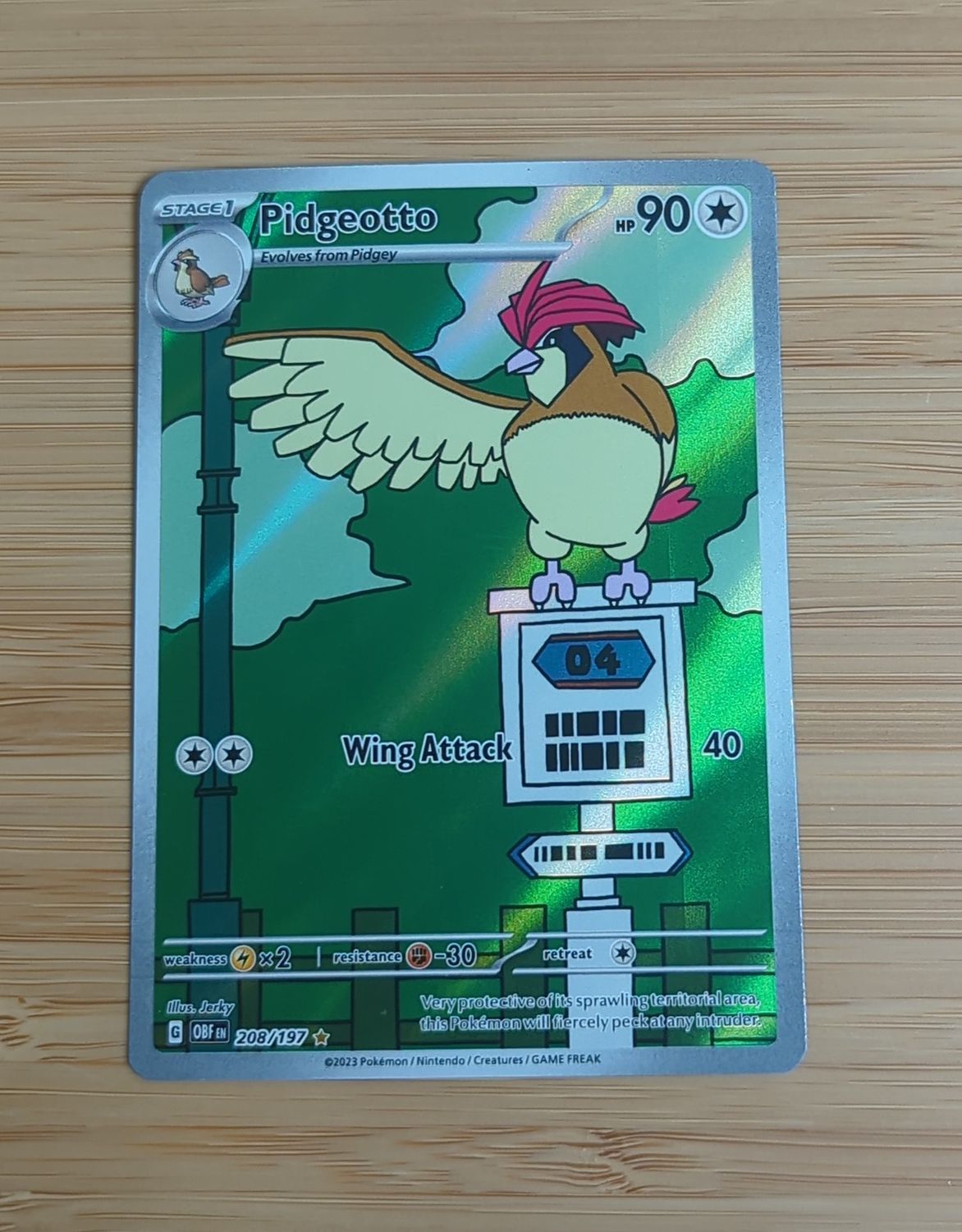 Pidgeotto - 208/197 - Obsidian Flames - LP