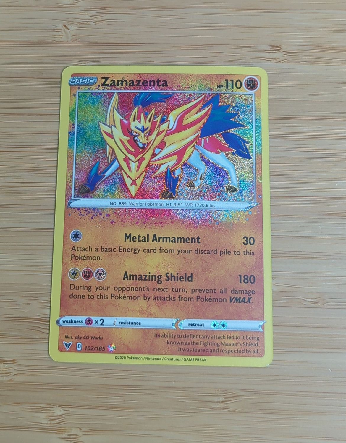 Zamazenta - 102/185 - Vivid Voltage - NM