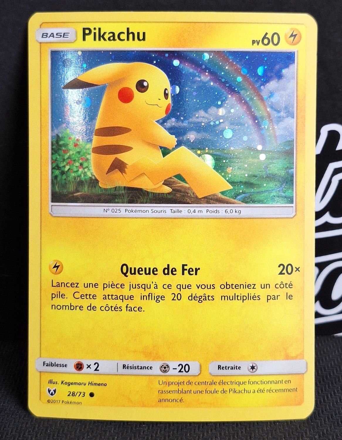 Pikachu - 28/73 (Cosmic Holo) - Shining Legends - LP- FRANCAIS