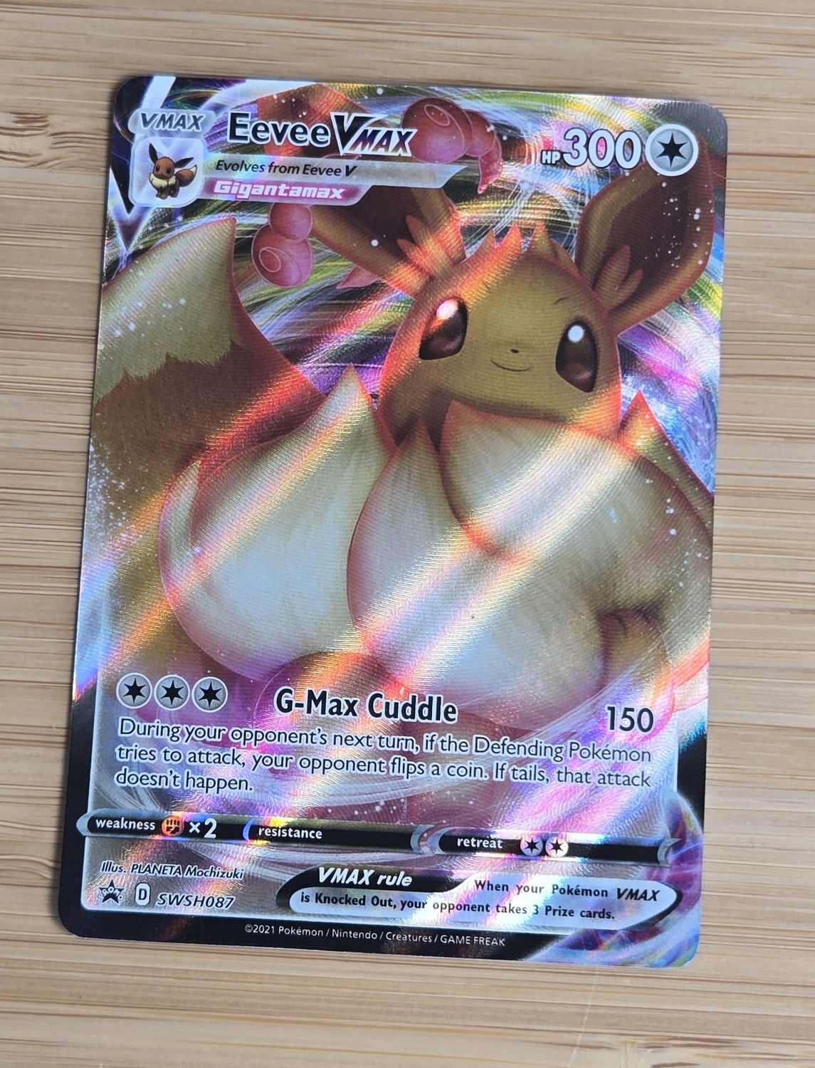 Eevee Vmax - SWSH087 Promo - Sword & Shield - NM Eevee Vmax - SWSH087 Promo - Sword & Shield - NM