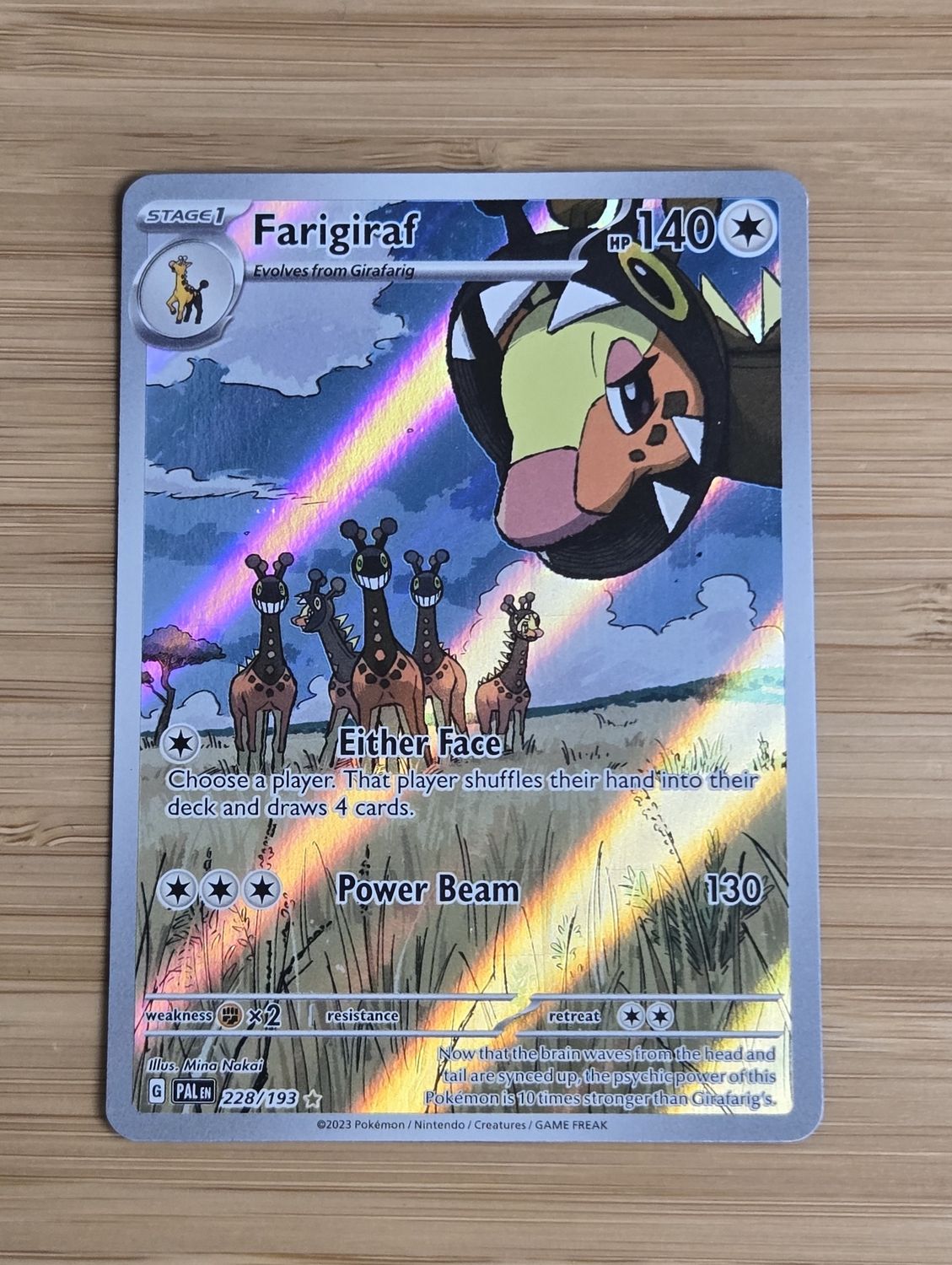 Farigiraf - 228/193 - Paldea Evolved - NM Farigiraf - 228/193 - Paldea Evolved - NM