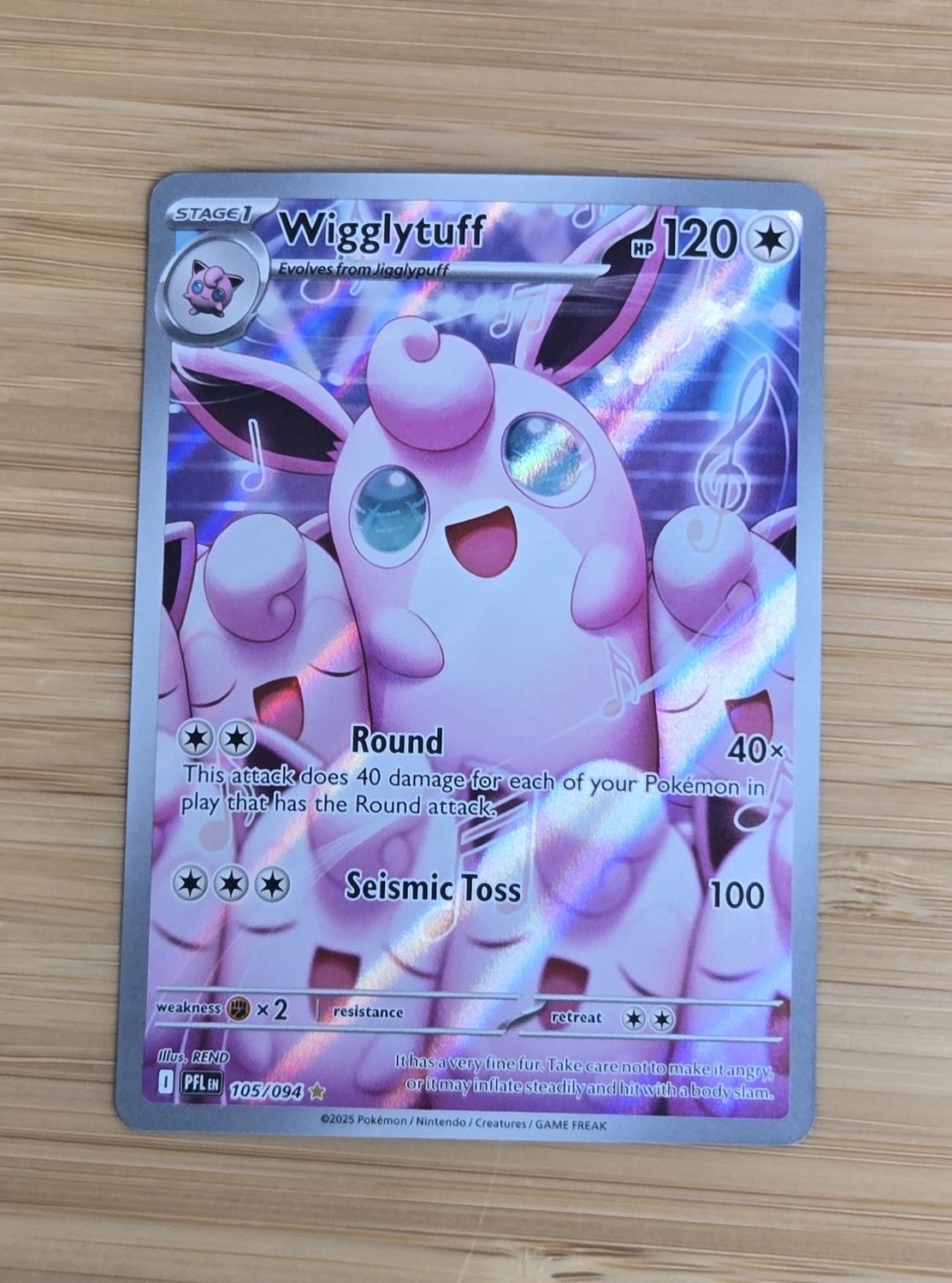 Wigglytuff - 105/094 - Phantasmal Flames - NM Wigglytuff - 105/094 - Phantasmal Flames - NM