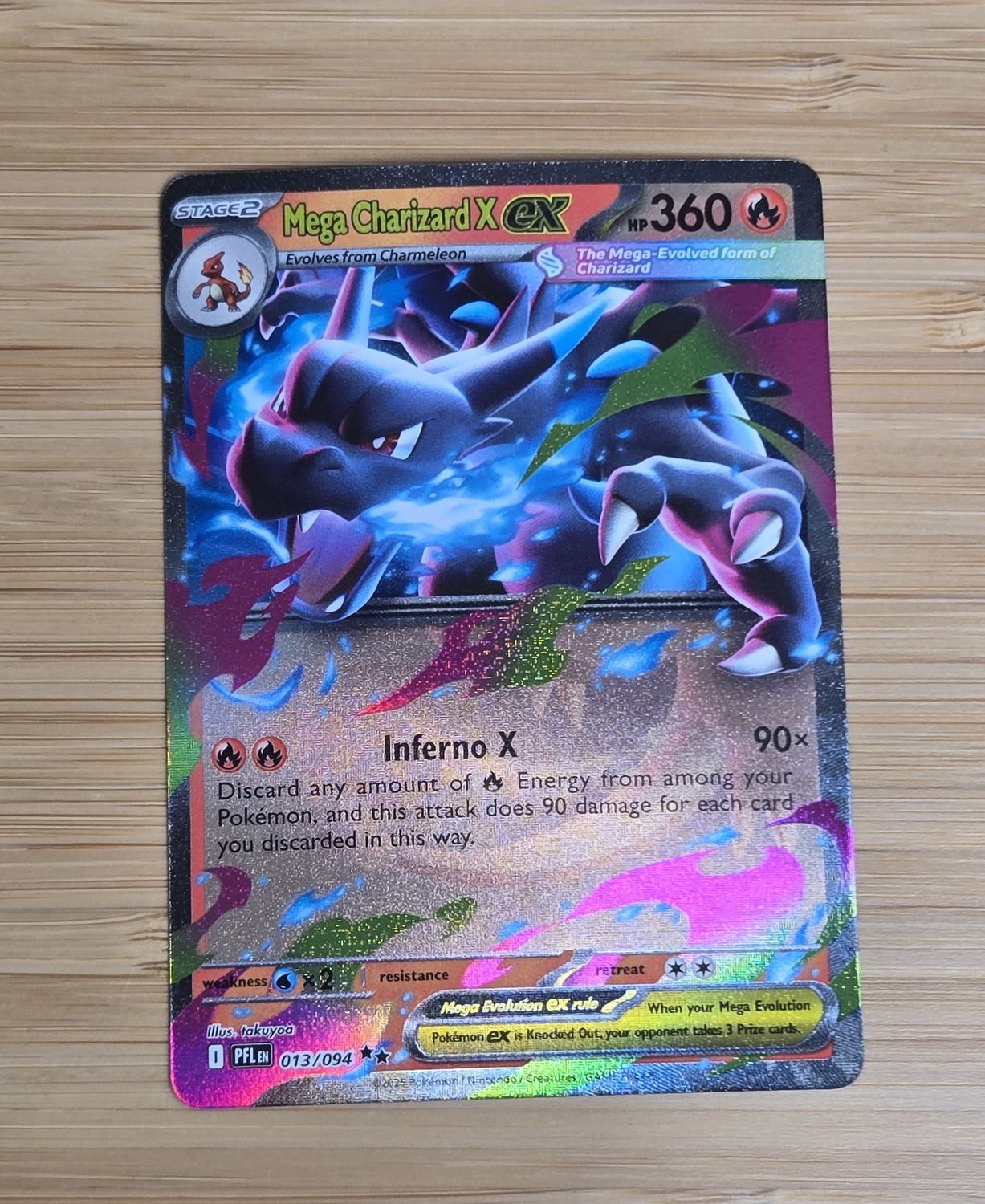 Mega Charizard ex - 013/094 - Phantasmal Flames - NM