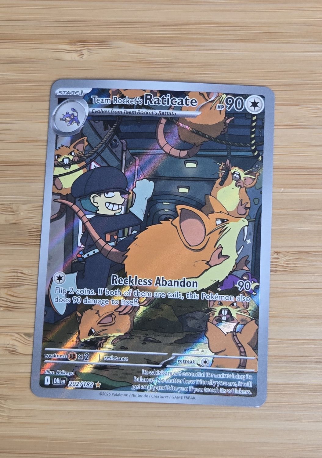 Team Rocket's Raticate - 202/182 - Destined Rivals - NM Team Rocket's Raticate - 202/182 - Destined Rivals - NM