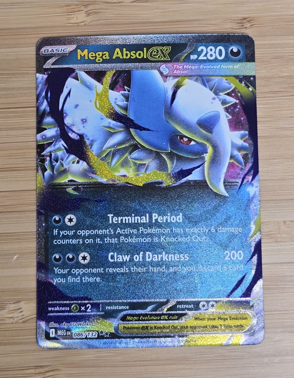 Mega Absol ex - 086/132 - Mega Evolution - NM Mega Absol ex - 086/132 - Mega Evolution - NM