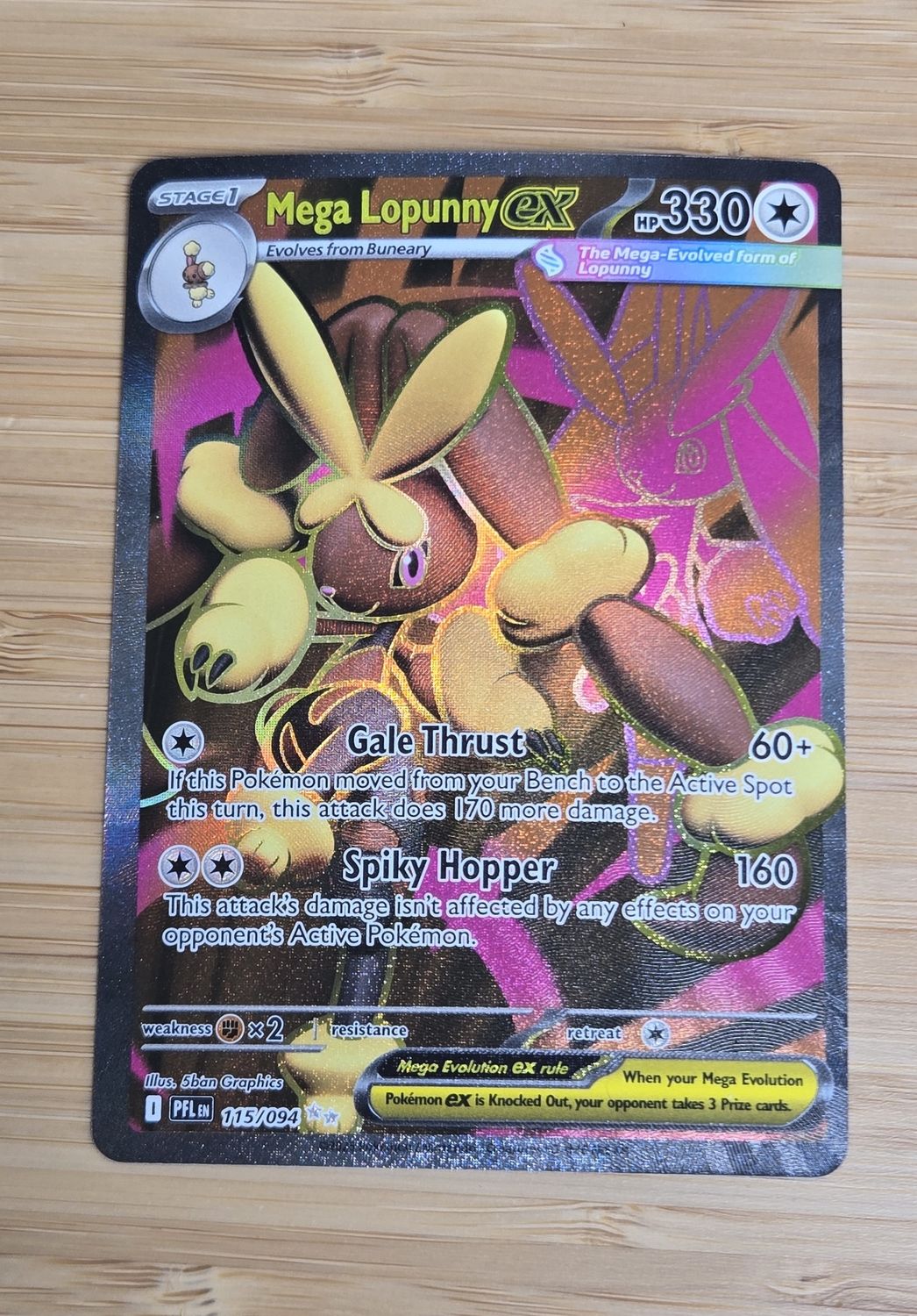 Mega Lopunny ex - 115/094 - Mega Evolution - NM Mega Lopunny ex - 115/094 - Mega Evolution - NM