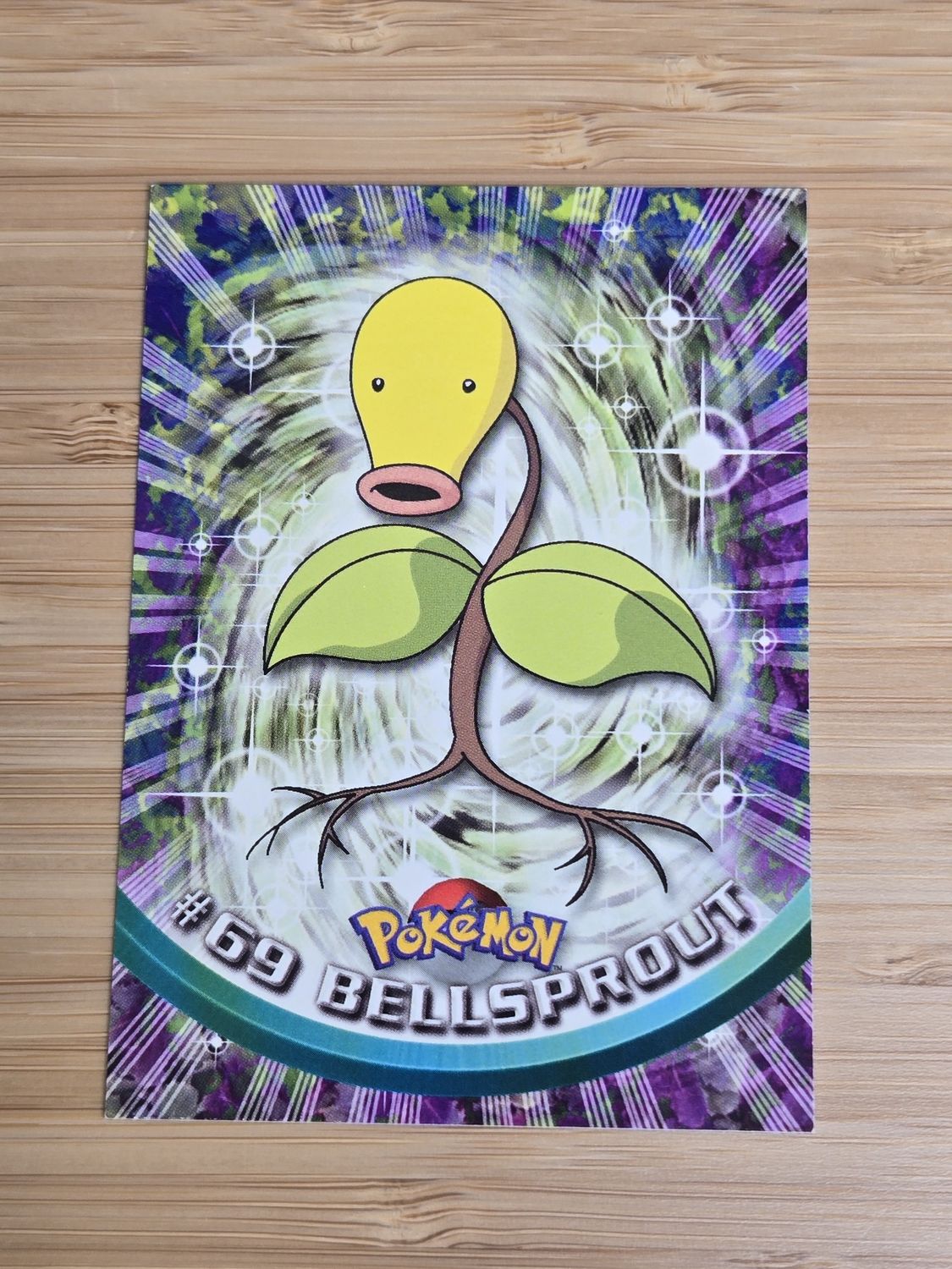 Bellsprout - #69 - Topps Pokémon TV Animation - Black Logo - NM