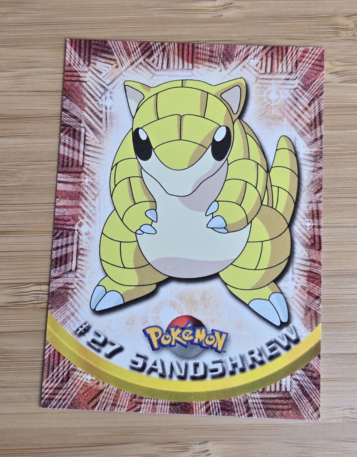 Sandshrew - #27 - Topps Pokémon TV Animation - Black Logo - NM