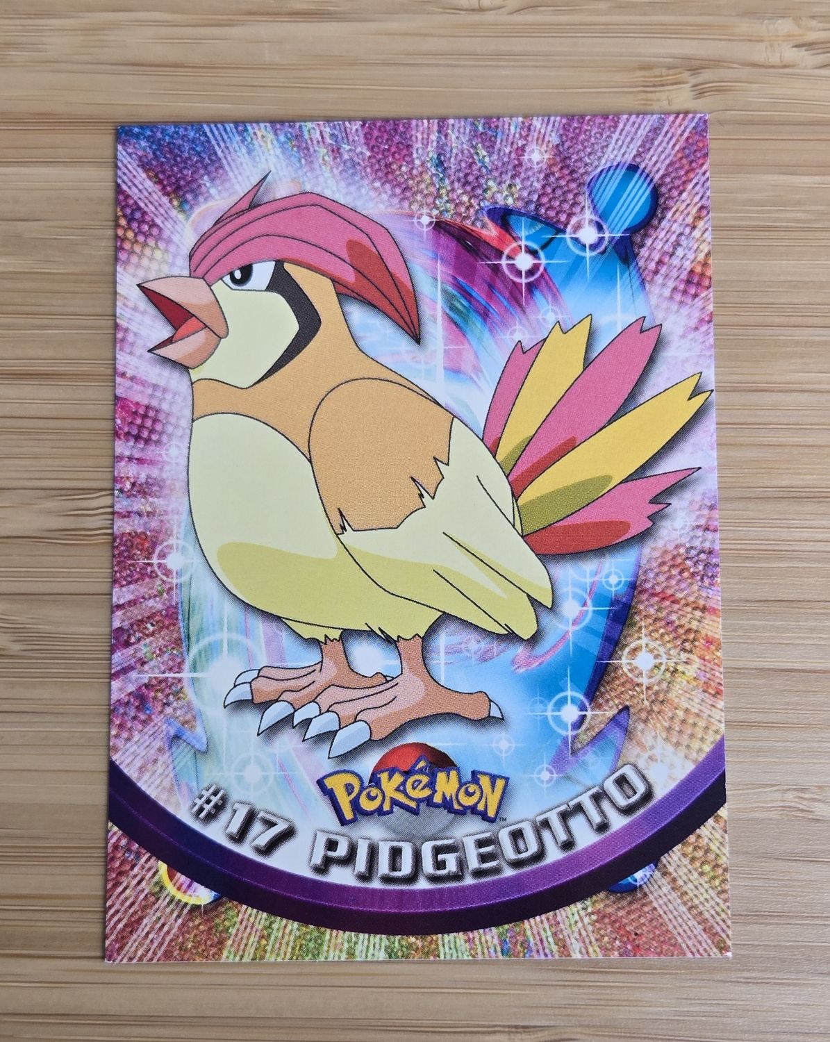Pidgeotto - #17 - Topps Pokémon TV Animation - Black Logo - NM