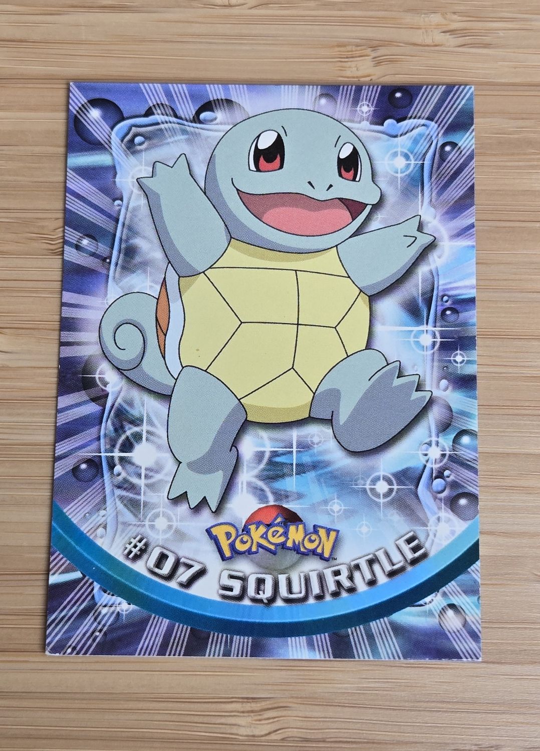 Squirtle - #07 - Topps Pokémon TV Animation - Black Logo - NM