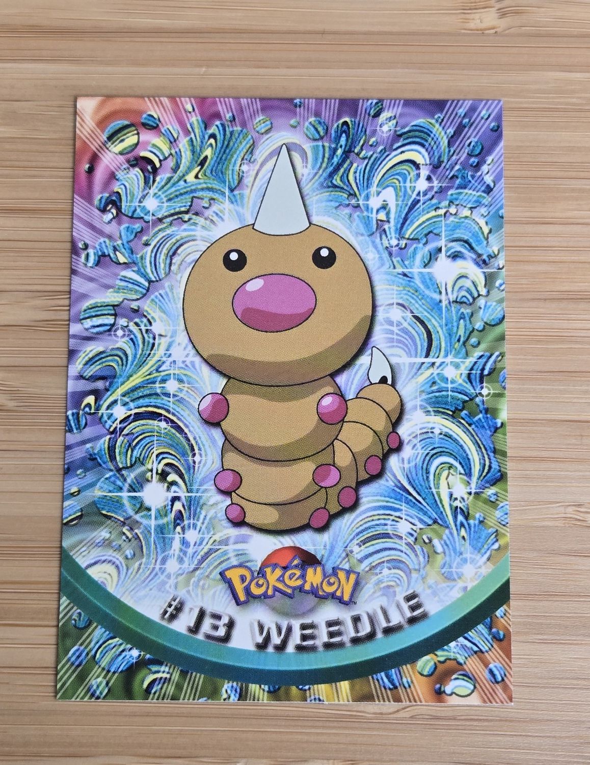 Weedle - #13 - Topps Pokémon TV Animation - Black Logo - NM