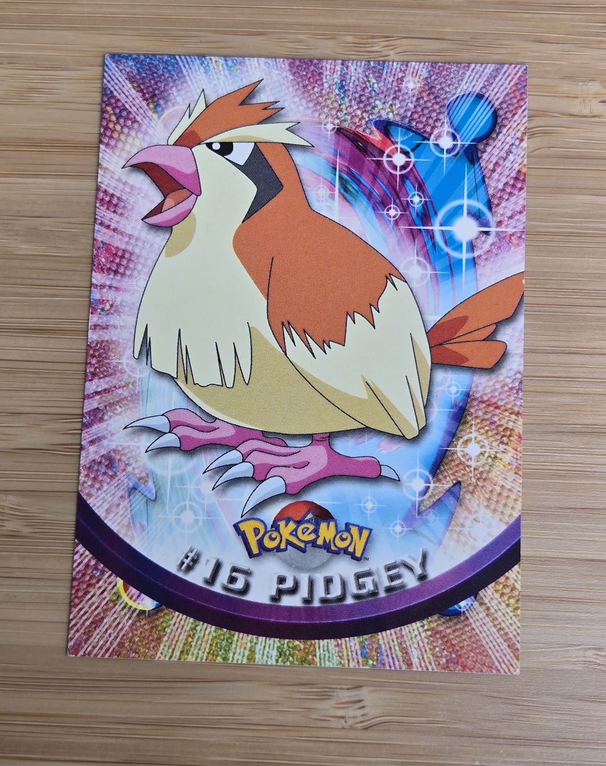 Pidgey - #16 - Topps Pokémon TV Animation - Red Logo - NM
