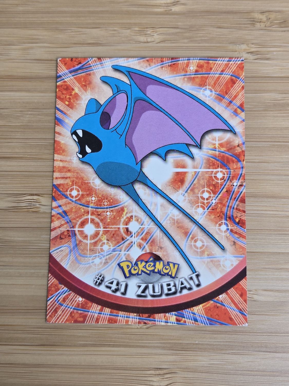 Zubat - #41 - Topps Pokémon TV Animation - Red Logo - NM