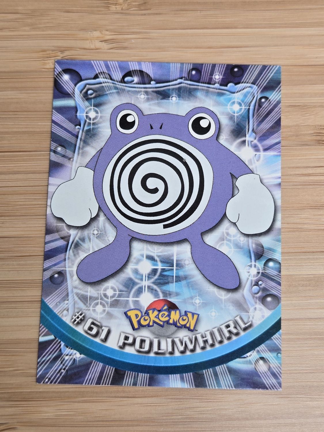 Poliwhirl - #61 - Topps Pokémon TV Animation - Red Logo - NM