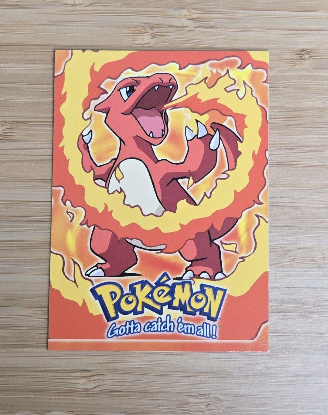 Charmeleon - E5 of 12 - Topps Pokémon TV Animation - Black Logo - NM