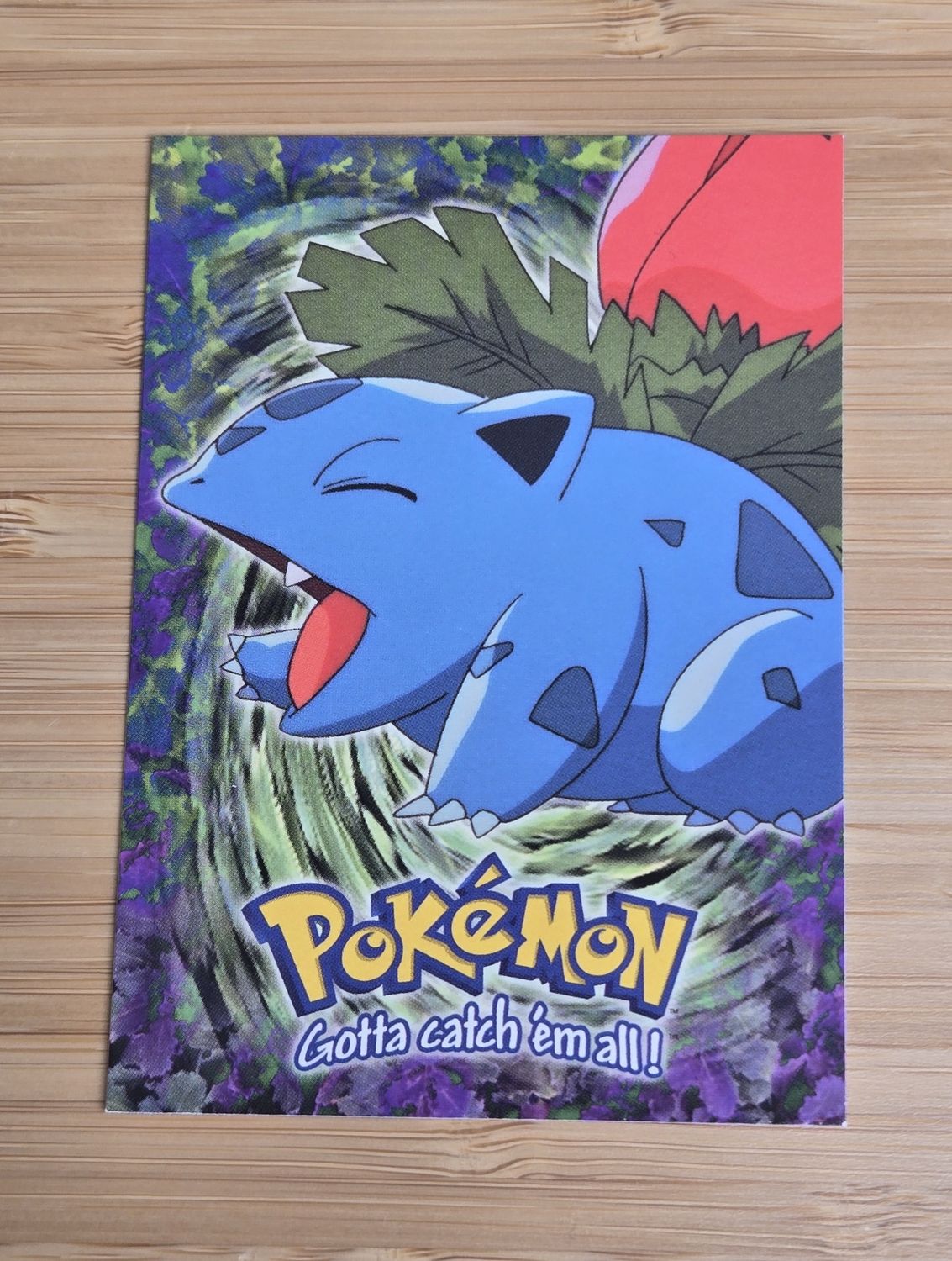 Ivysaur - E2 pf 12 - Topps Pokémon TV Animation - Black Logo - NM