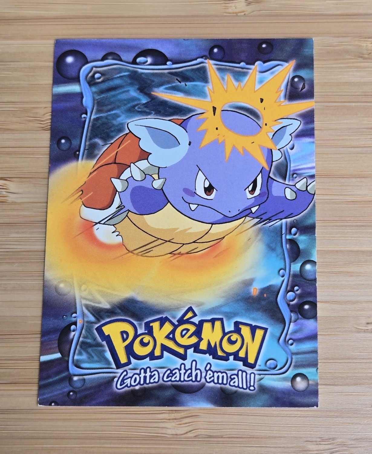 Wartortle - E8 of 12 - Topps Pokémon TV Animation - Blue Logo - NM