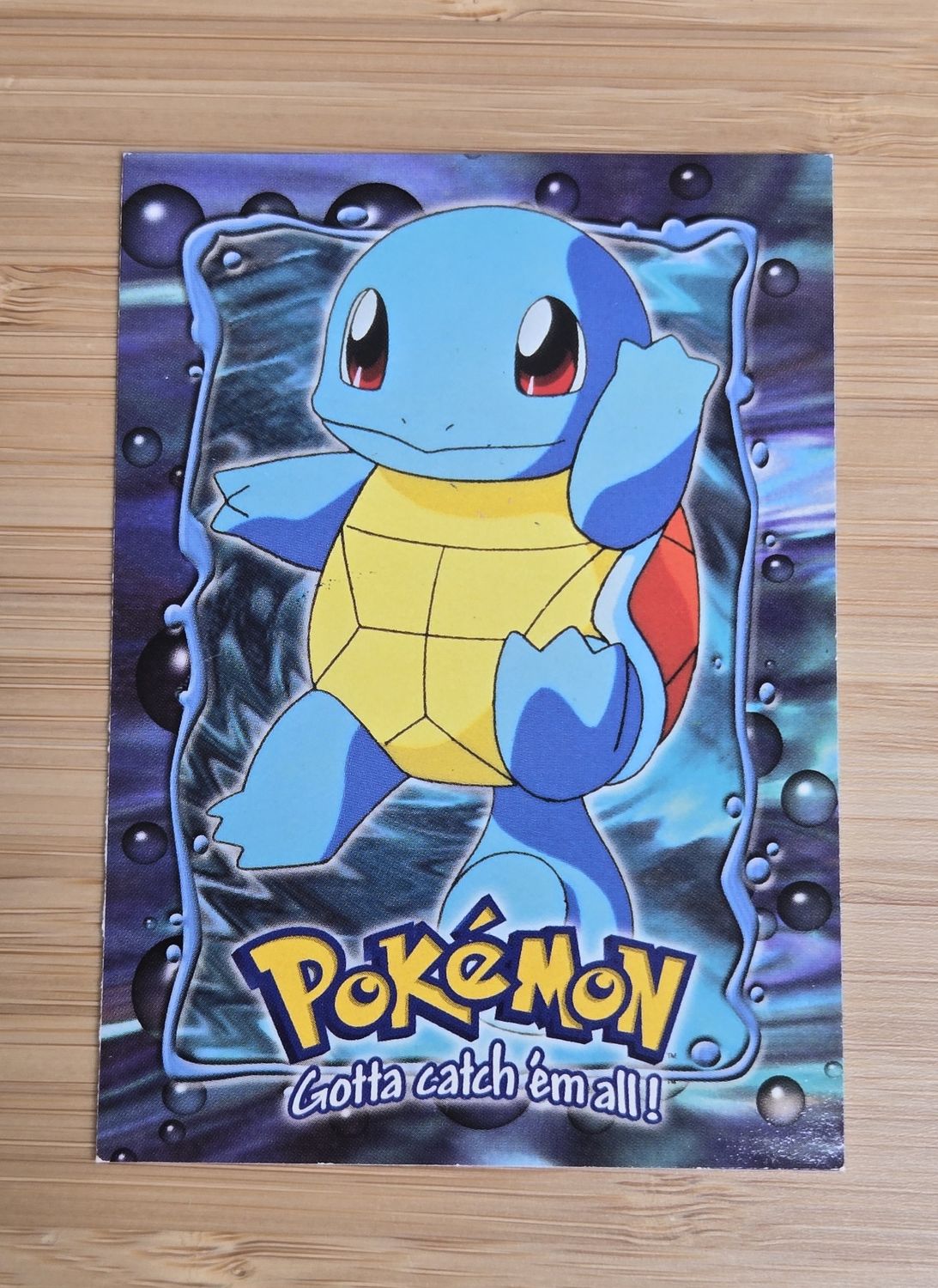 Squirtle - E7 of 12 - Topps Pokémon TV Animation - Blue Logo - LP
