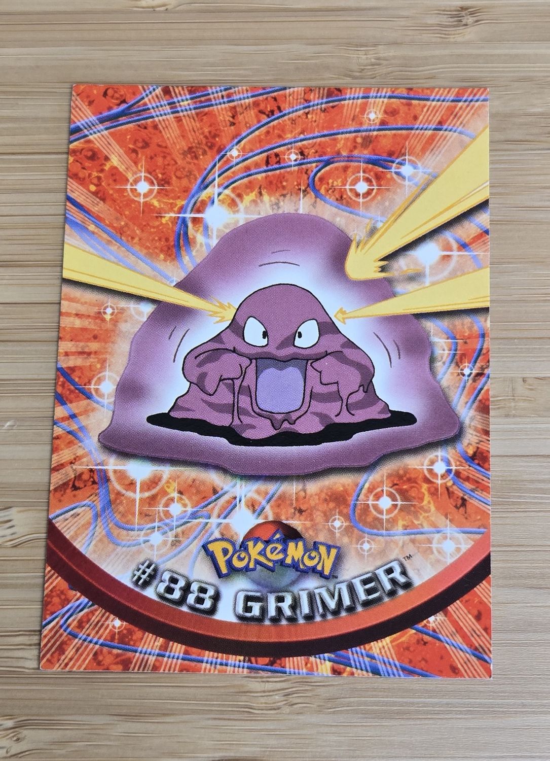 Grimer - #88 - Topps Pokémon TV Animation - Blue Logo - NM