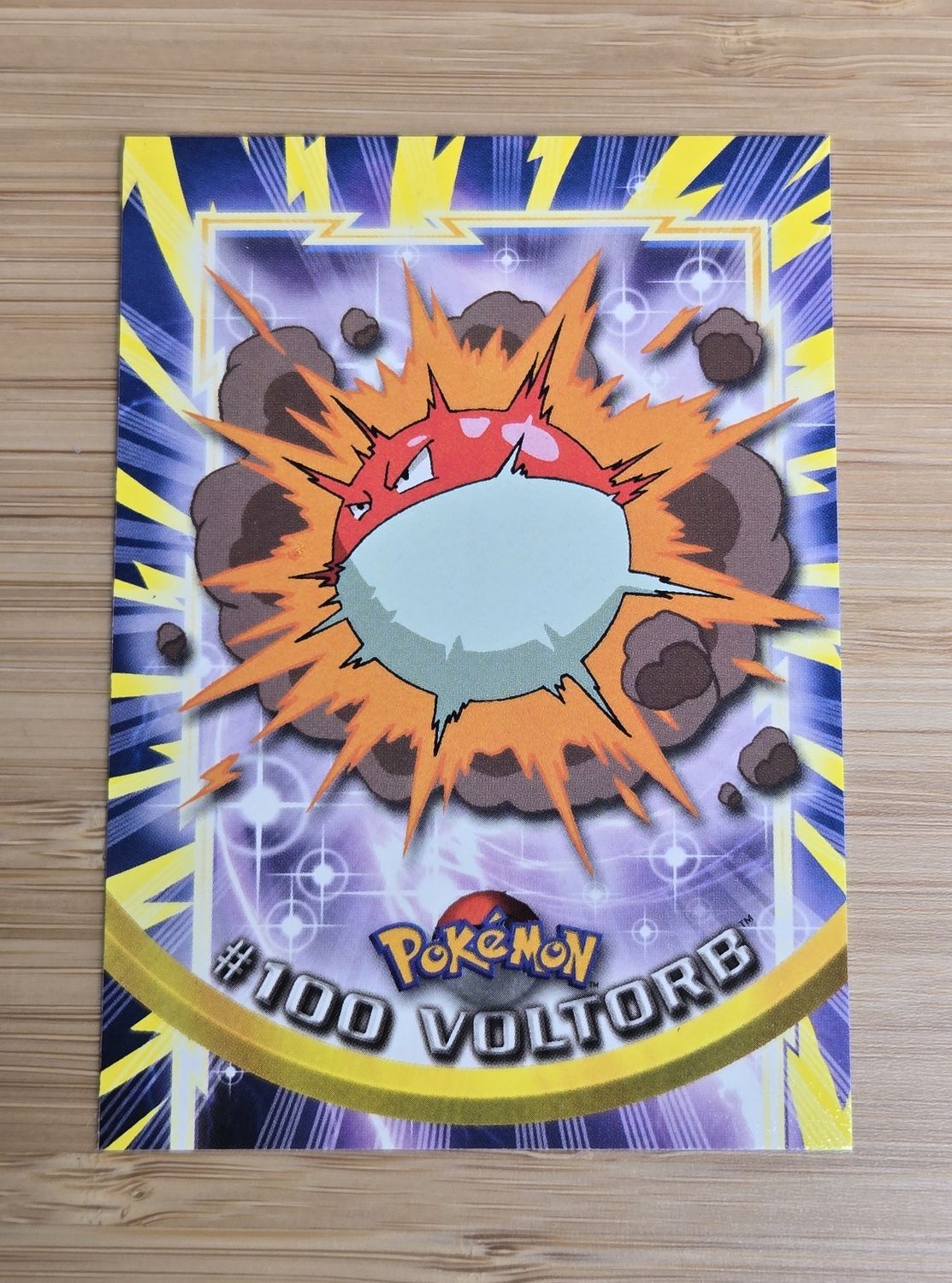 Voltorb - #100 - Topps Pokémon TV Animation - Blue Logo - NM