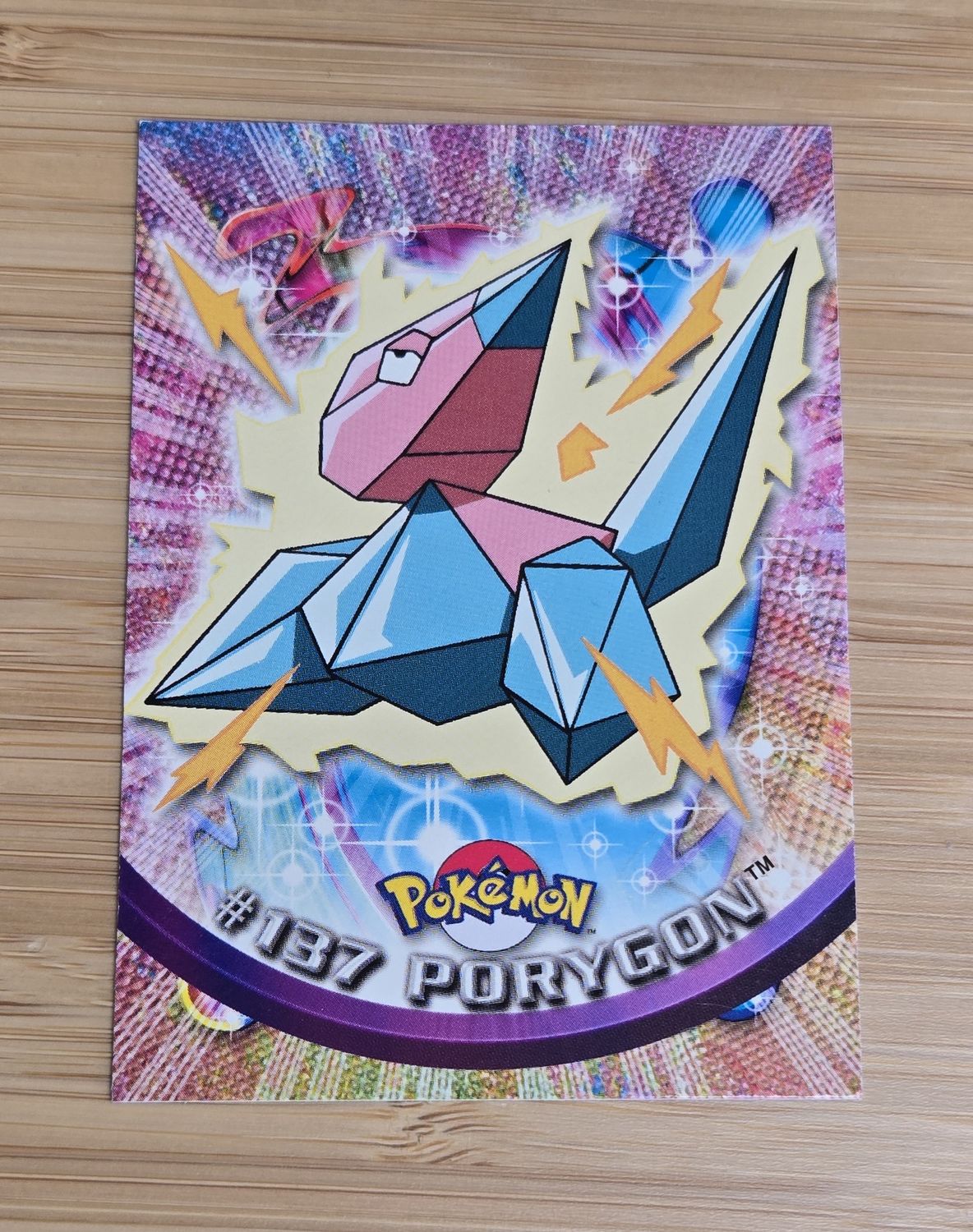 Porygon - #137 - Topps Pokémon TV Animation - Blue Logo - NM