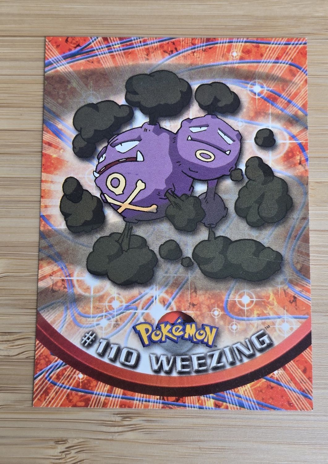 Weezing - #110 - Topps Pokémon TV Animation - Blue Logo - NM