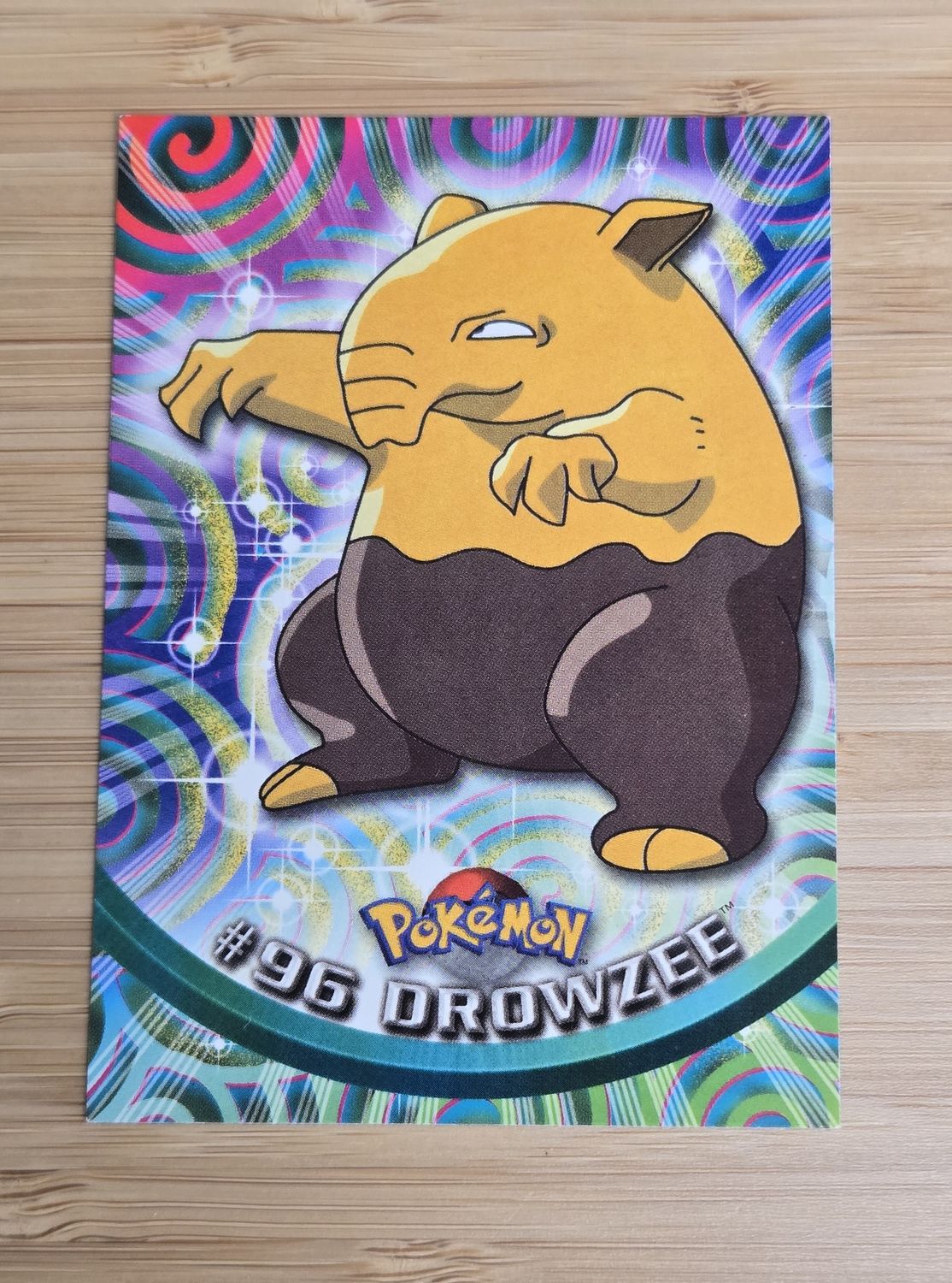 Drowzee - #96 - Topps Pokémon TV Animation - Blue Logo - NM