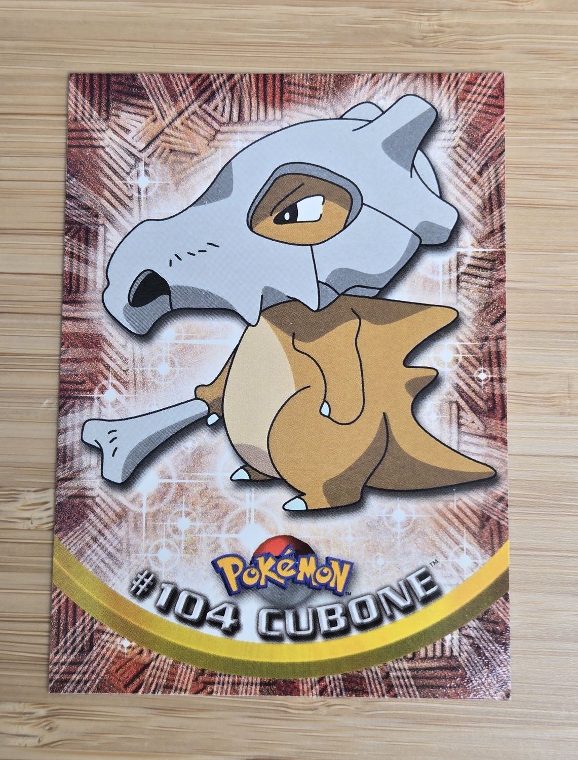 Cubone - #104 - Topps Pokémon TV Animation - Blue Logo - NM