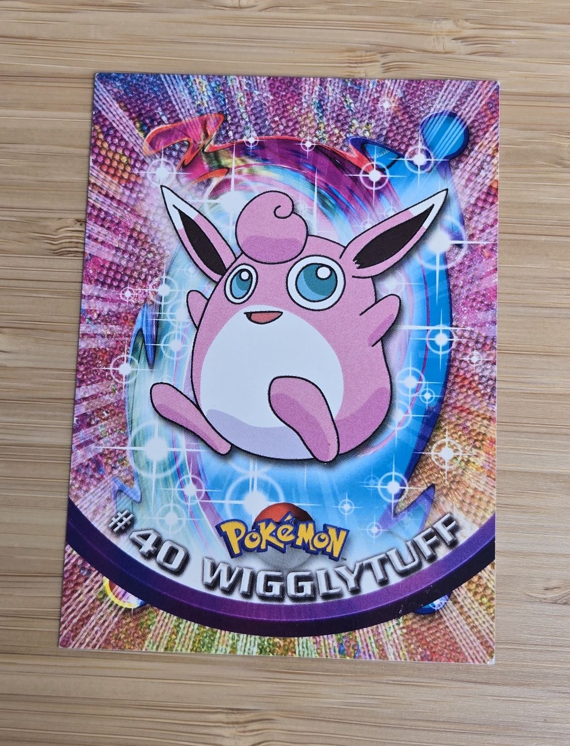 Wigglytuff - #40 - Topps Pokémon TV Animation - Blue Logo - NM