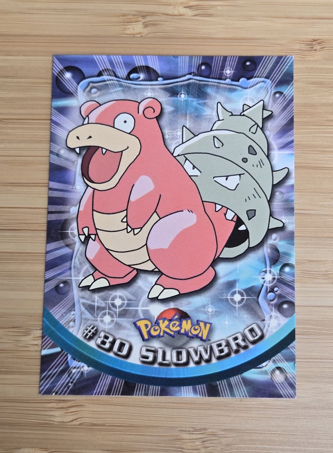 Slowbro - #80 - Topps Pokémon TV Animation - Blue Logo - NM Slowbro - #80 - Topps Pokémon TV Animation - Blue Logo - NM