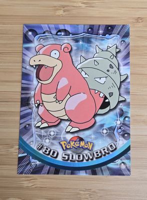 Slowbro - #80 - Topps Pokémon TV Animation - Blue Logo - NM