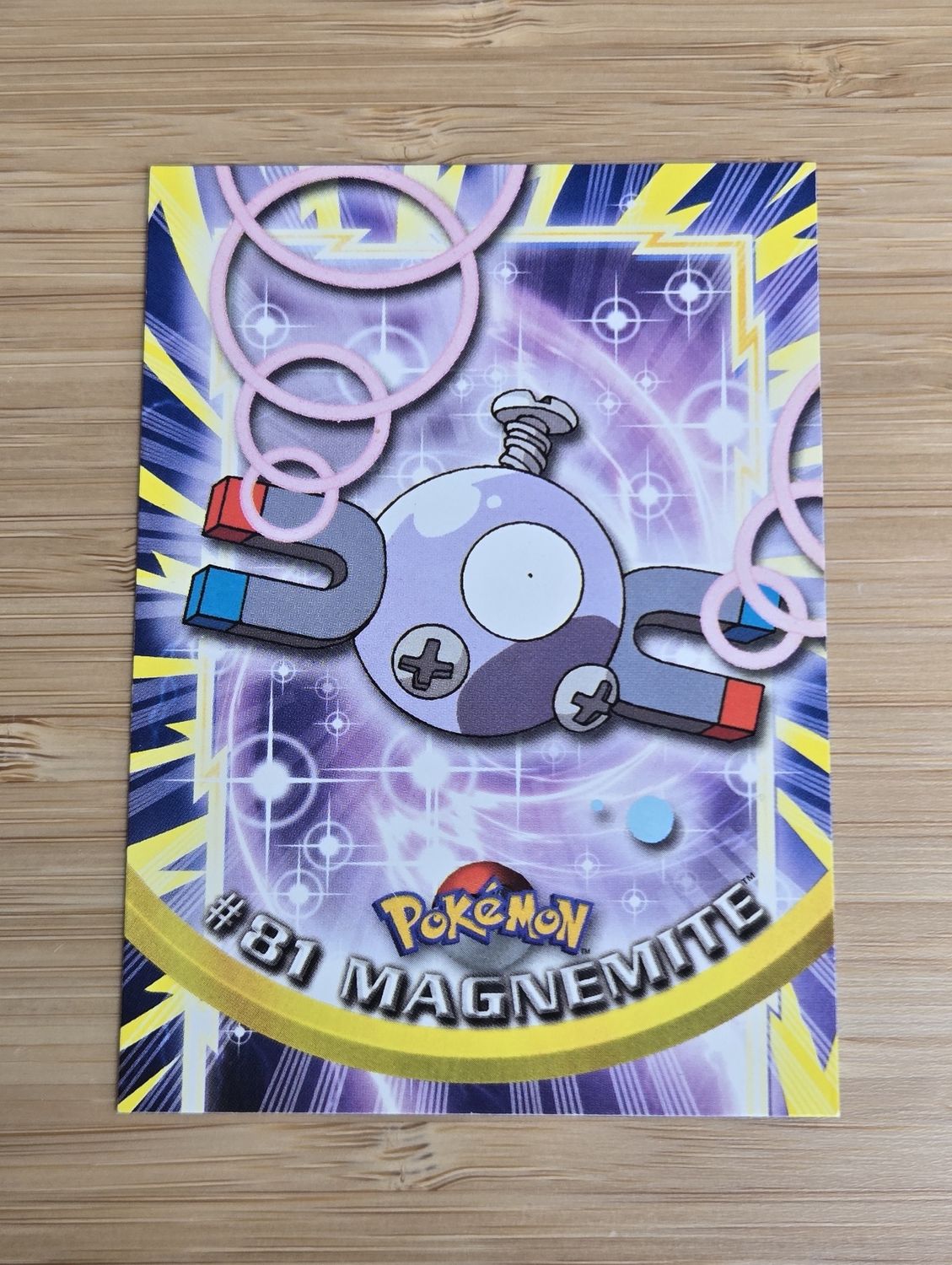 Magnemite - #81 - Topps Pokémon TV Animation - Blue Logo - NM
