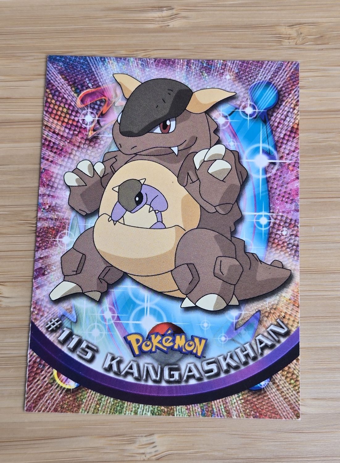 Kangaskhan - #115 - Topps Pokémon TV Animation - Blue Logo - NM Kangaskhan - #115 - Topps Pokémon TV Animation - Blue Logo - NM