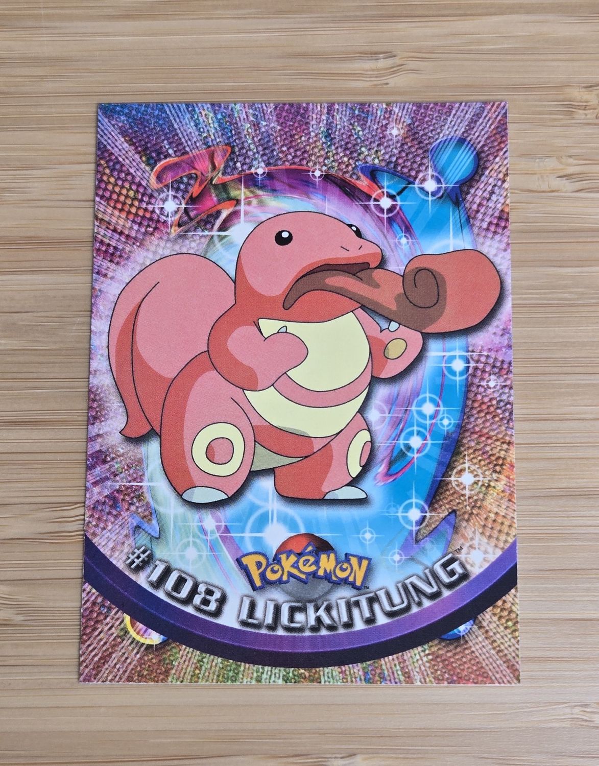 Lickitung - #108 - Topps Pokémon TV Animation - Blue Logo - NM