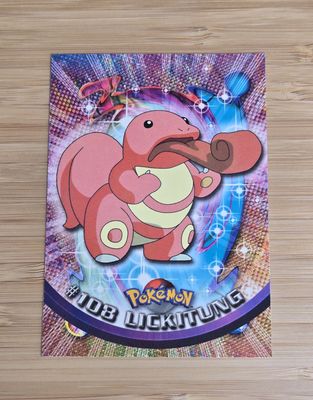 Lickitung - #108 - Topps Pokémon TV Animation - Blue Logo - NM