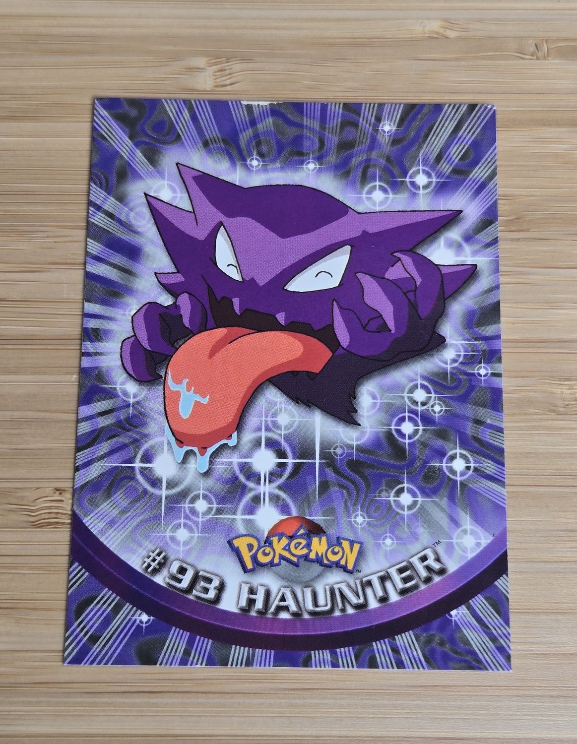 Haunter - #93 - Topps Pokémon TV Animation - Blue Logo - NM