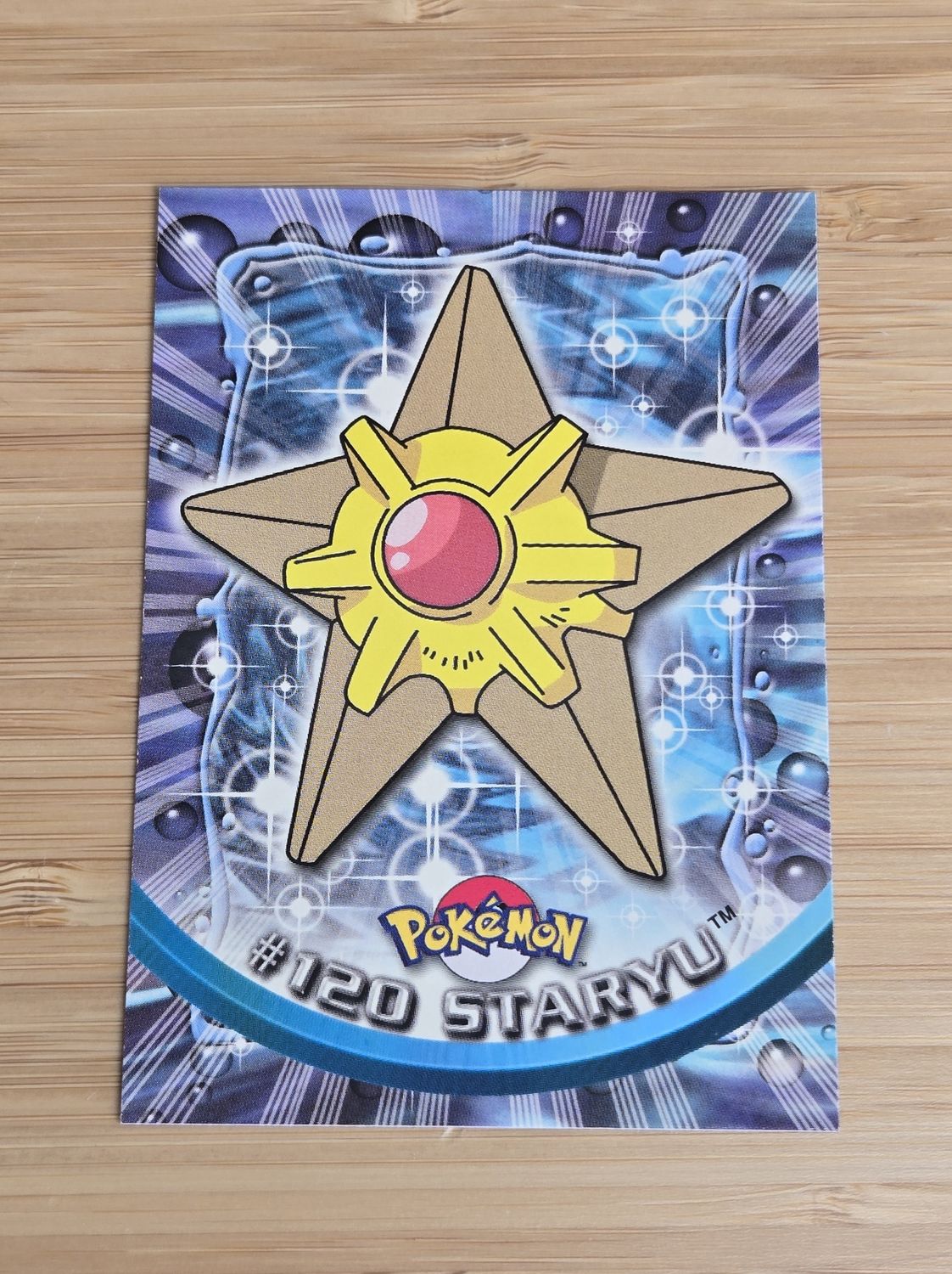 Staryu - #120 - Topps Pokémon TV Animation - Blue Logo - NM