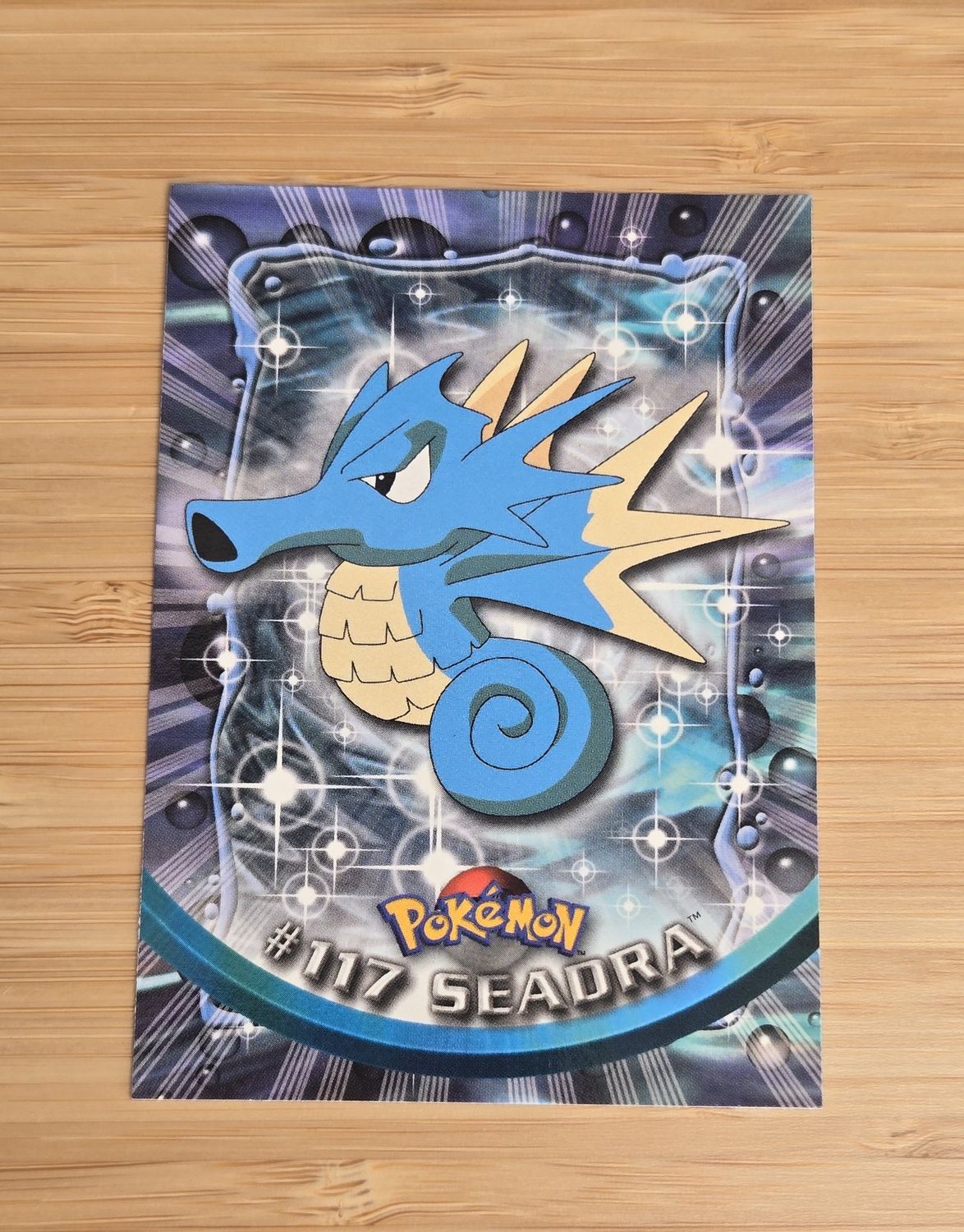 Seadra - #117 - Topps Pokémon TV Animation - Blue Logo - NM