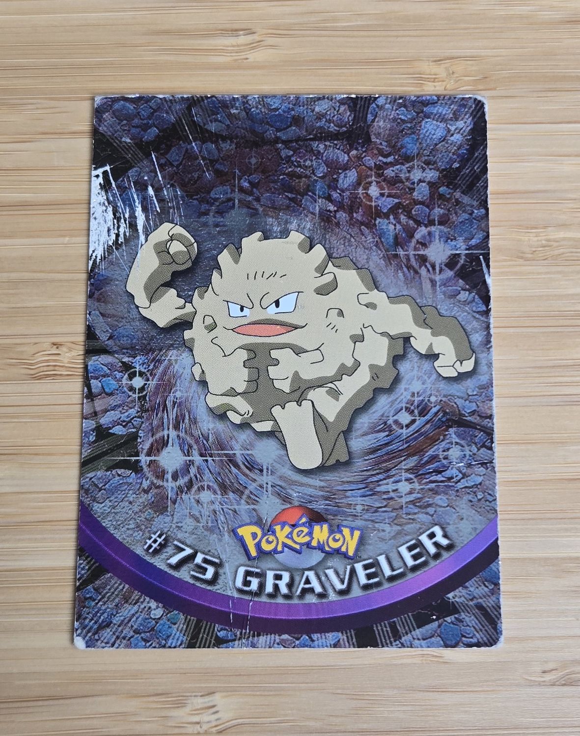 Graveler - #75 - Foil - Topps Pokémon TV Animation - Blue Logo -MP Graveler - #75 - Foil - Topps Pokémon TV Animation - Blue Logo -MP