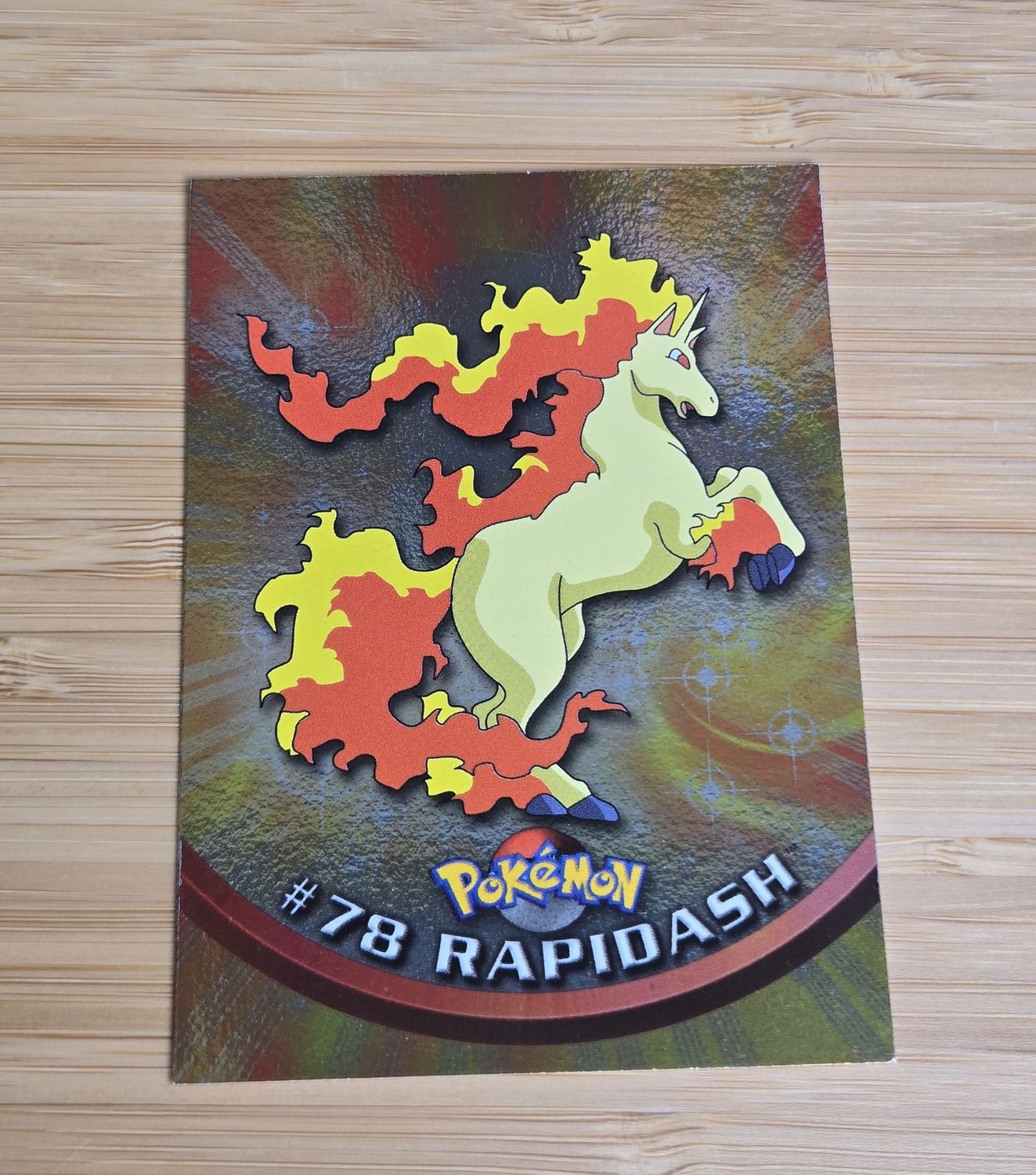 Rapidash - #78 - Foil - Topps Pokémon TV Animation - Blue Logo - NM
