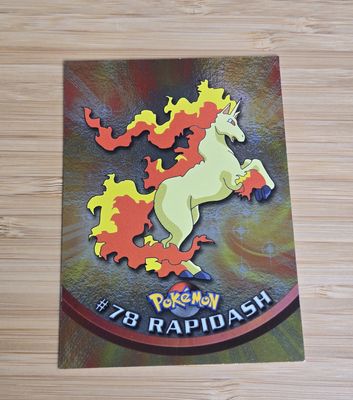 Rapidash - #78 - Foil - Topps Pokémon TV Animation - Blue Logo - NM