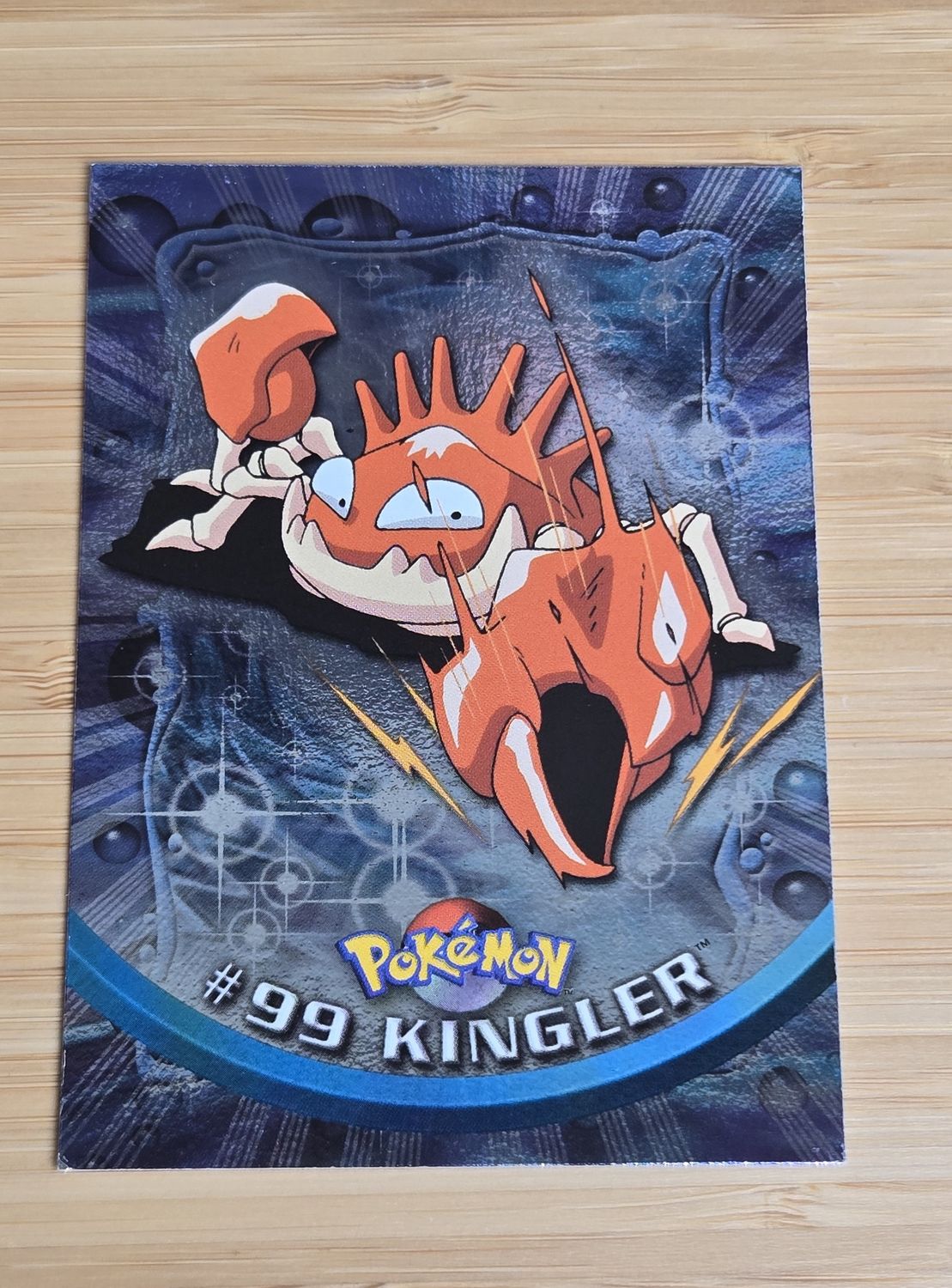 Kingler - #99 - Foil - Topps Pokémon TV Animation - Blue Logo - NM