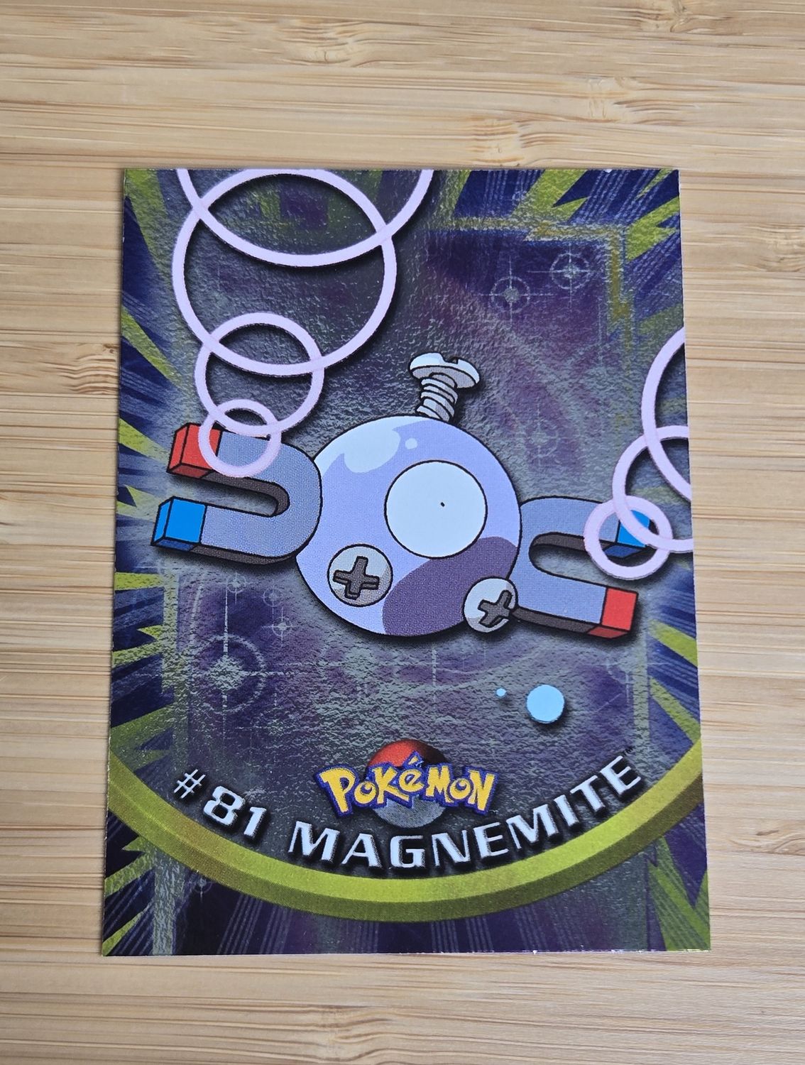 Magnemite - #81 - Foil - Topps Pokémon TV Animation - Blue Logo - NM
